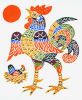 染絵(大)　i-10　鶏